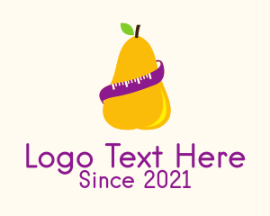 Health - Pear Fruit Diet logo design