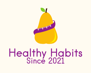 Pear Fruit Diet  logo design