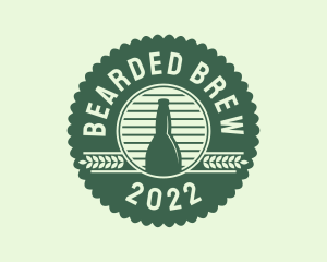 Hipster Brewery Beer logo design