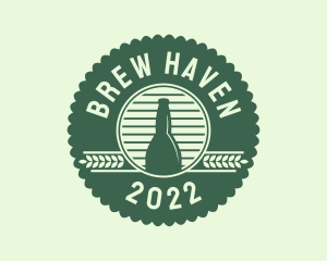 Brew - Hipster Brewery Beer logo design