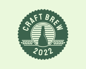 Hipster Brewery Beer logo design