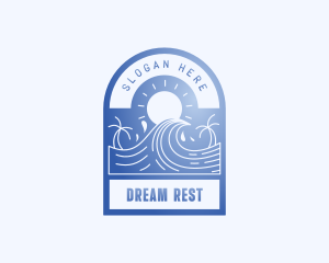 Summer Beach Resort Logo