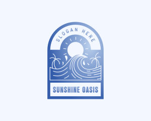 Summer Beach Resort logo design