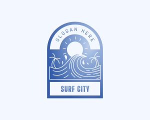 Summer Beach Resort logo design