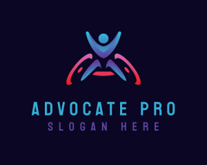 Advocate - Paralympic Wheelchair Disability logo design