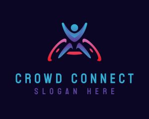 Crowd - Paralympic Wheelchair Disability logo design