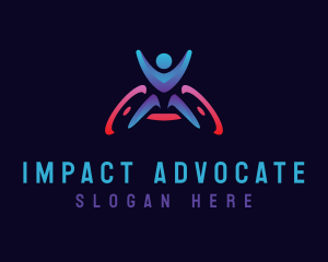 Advocate - Paralympic Wheelchair Disability logo design