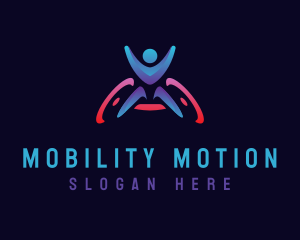 Wheelchair - Paralympic Wheelchair Disability logo design