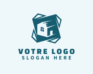 Blue - Residential House Realtor logo design
