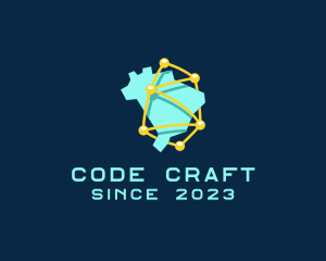 Coding - Brazil Tech Network logo design