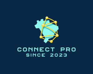 Networking - Brazil Tech Network logo design