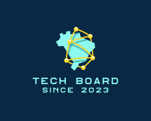 Brazil Tech Network  logo design