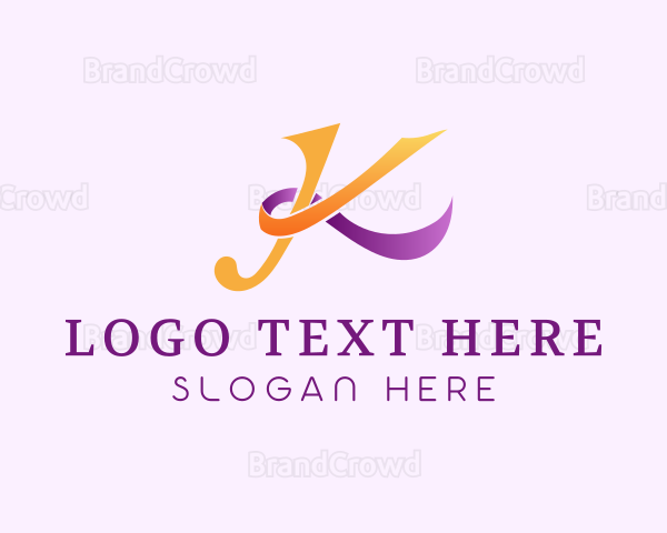 Elegant Stylish Ribbon Logo