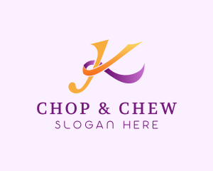 Chic - Elegant Stylish Ribbon logo design
