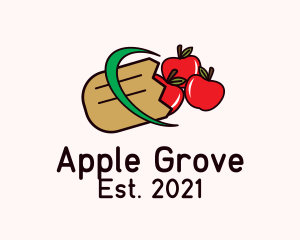 Apple Grocery Bag logo design