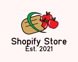 Apple Grocery Bag logo design