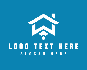 Land Developer - Home Property Letter W logo design