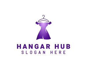 Hanger Dress Clothing logo design