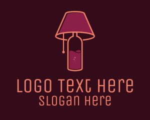 Bedroom - Wine Lampshade Bar logo design