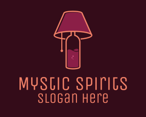 Wine Lampshade Bar logo design