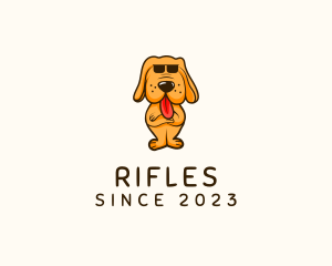 Cool Sunglasses Dog Logo