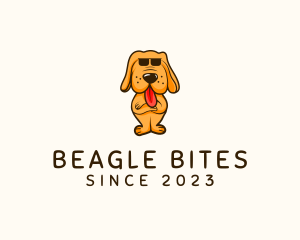Beagle - Cool Sunglasses Dog logo design