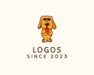 Beach Trip - Cool Sunglasses Dog logo design