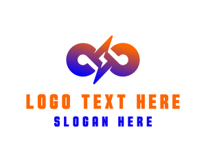 Loop - Bolt Loop Energy logo design