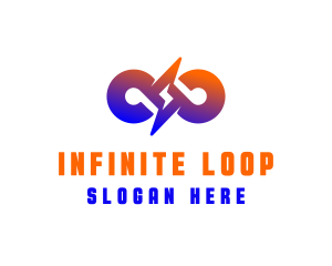 Loop - Bolt Loop Energy logo design