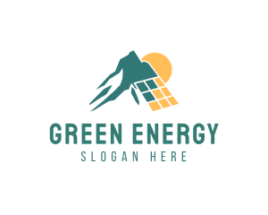 Solar Energy Mountain logo design