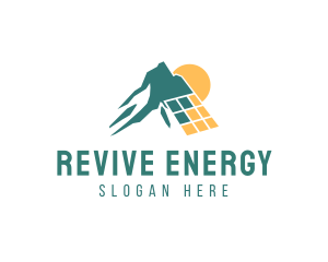 Solar Energy Mountain logo design