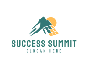 Solar Energy Mountain logo design