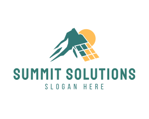 Solar Energy Mountain logo design