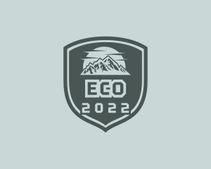 Mountain Hiking Adventure Logo