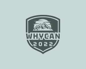 Mountain Hiking Adventure Logo