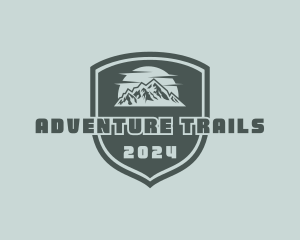 Mountain Hiking Adventure logo design