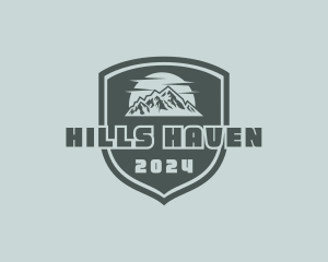 Mountain Hiking Adventure logo design