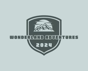 Mountain Hiking Adventure logo design