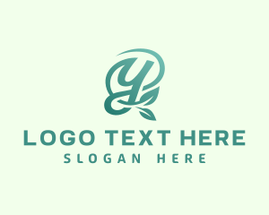 Gardening - Organic Boutique Letter Y logo design