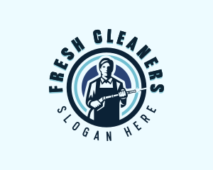 Pressure Washer Cleaner logo design