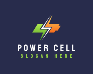 Battery Energy Bolt logo design