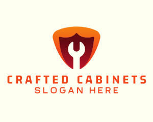 Cabinetry - Wrench Maintenance Shield logo design