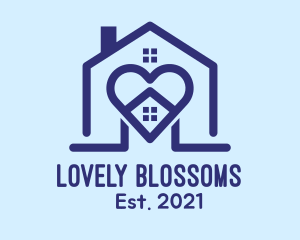 Lovely - Blue Lovely Home logo design