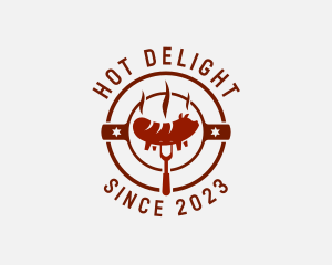 Hot Dog - Grilled Pork Hot Dog logo design