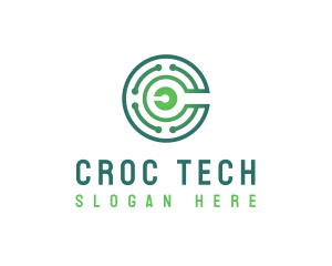 Business Tech Letter C logo design