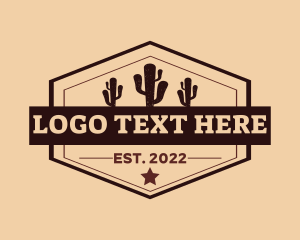 Badge - Western Cactus Ranch logo design