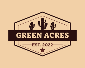 Western Cactus Ranch logo design