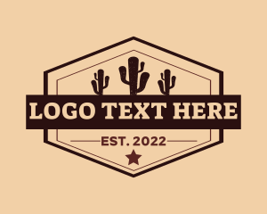 Steakhouse - Western Cactus Ranch logo design