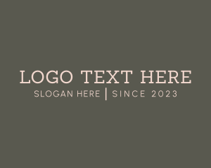 Wordmark - Modern Fashion Apparel logo design