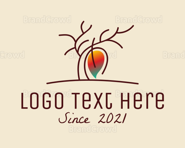 Minimalist Tree Nature Logo
